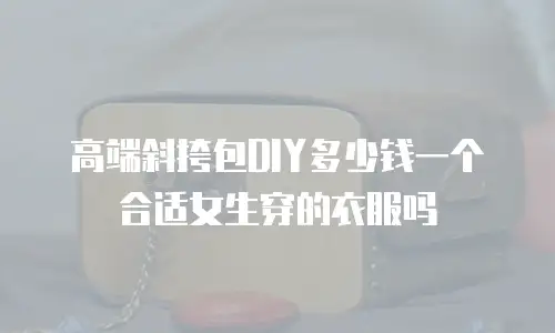 高端斜挎包DIY多少钱一个合适女生穿的衣服吗