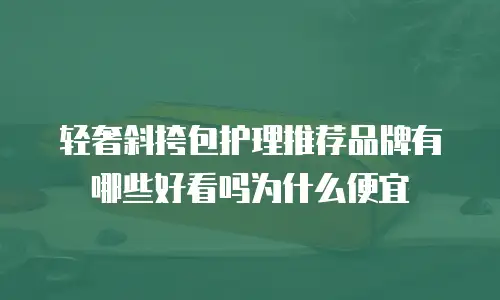 轻奢斜挎包护理推荐品牌有哪些好看吗为什么便宜