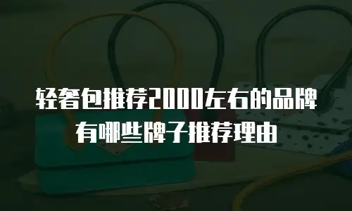 轻奢包推荐2000左右的品牌有哪些牌子推荐理由