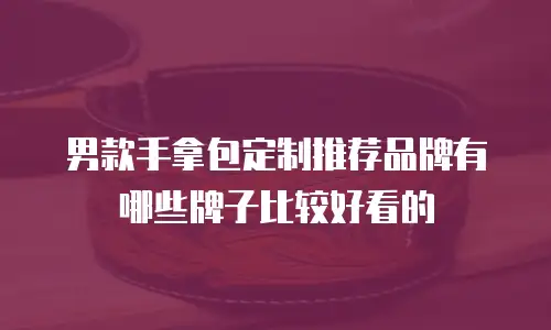 男款手拿包定制推荐品牌有哪些牌子比较好看的