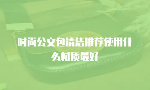 时尚公文包清洁推荐使用什么材质最好