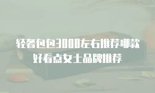 轻奢包包3000左右推荐哪款好看点女士品牌推荐