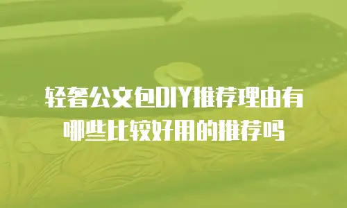 轻奢公文包DIY推荐理由有哪些比较好用的推荐吗