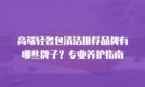 高端轻奢包清洁推荐品牌有哪些牌子？专业养护指南