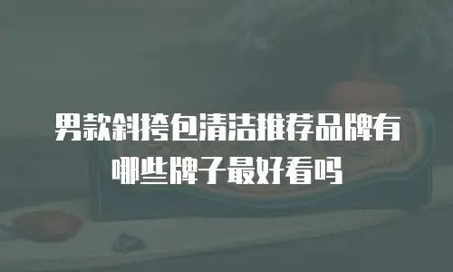 男款斜挎包清洁推荐品牌有哪些牌子最好看吗