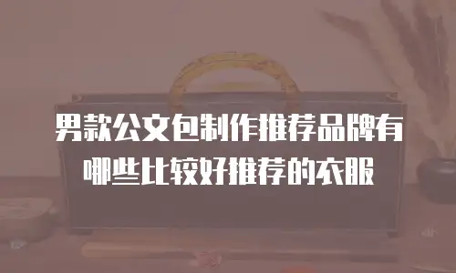 男款公文包制作推荐品牌有哪些比较好推荐的衣服