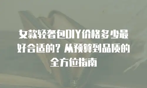女款轻奢包DIY价格多少最好合适的？从预算到品质的全方位指南
