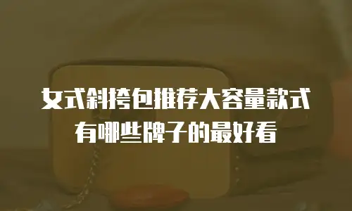 女式斜挎包推荐大容量款式有哪些牌子的最好看