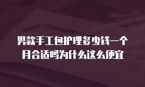 男款手工包护理多少钱一个月合适吗为什么这么便宜