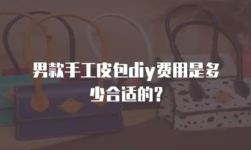男款手工皮包diy费用是多少合适的？