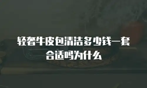 轻奢牛皮包清洁多少钱一套合适吗为什么