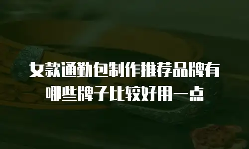 女款通勤包制作推荐品牌有哪些牌子比较好用一点