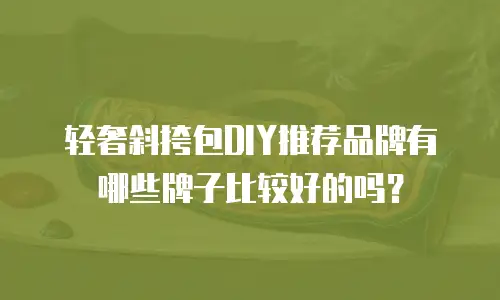 轻奢斜挎包DIY推荐品牌有哪些牌子比较好的吗？
