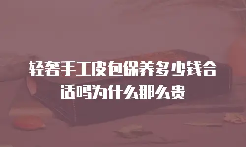 轻奢手工皮包保养多少钱合适吗为什么那么贵