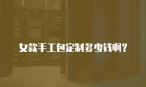 女款手工包定制多少钱啊？
