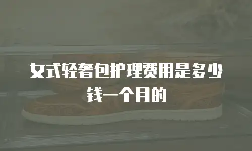女式轻奢包护理费用是多少钱一个月的