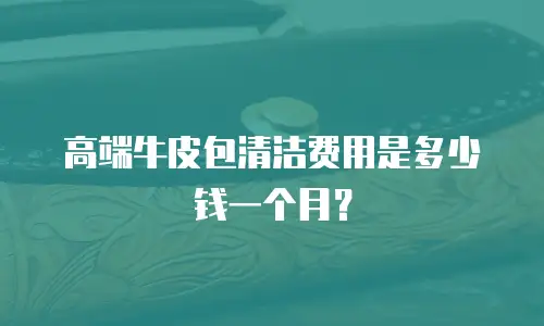 高端牛皮包清洁费用是多少钱一个月？