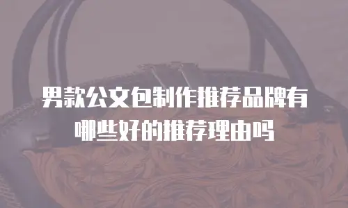 男款公文包制作推荐品牌有哪些好的推荐理由吗