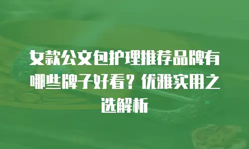 女款公文包护理推荐品牌有哪些牌子好看？优雅实用之选解析