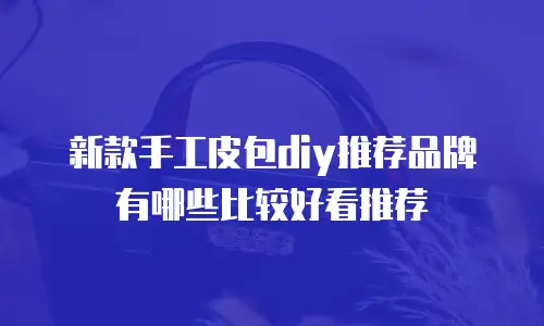 新款手工皮包diy推荐品牌有哪些比较好看推荐