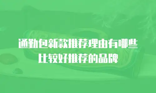 通勤包新款推荐理由有哪些比较好推荐的品牌