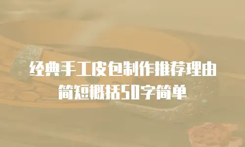 经典手工皮包制作推荐理由简短概括50字简单