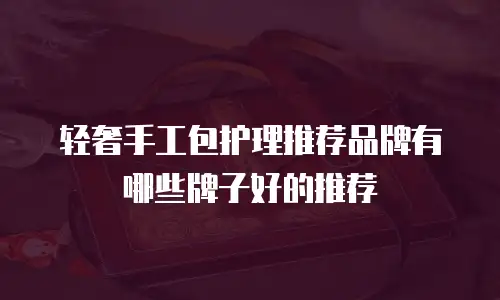 轻奢手工包护理推荐品牌有哪些牌子好的推荐