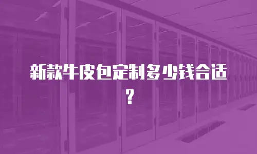 新款牛皮包定制多少钱合适？