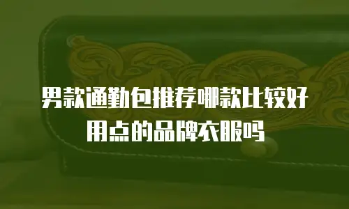 男款通勤包推荐哪款比较好用点的品牌衣服吗