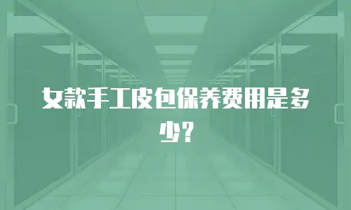 女款手工皮包保养费用是多少？