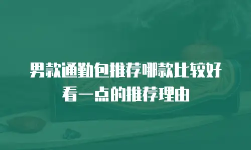 男款通勤包推荐哪款比较好看一点的推荐理由