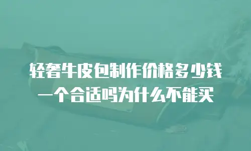 轻奢牛皮包制作价格多少钱一个合适吗为什么不能买