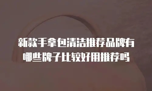 新款手拿包清洁推荐品牌有哪些牌子比较好用推荐吗