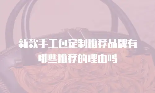 新款手工包定制推荐品牌有哪些推荐的理由吗