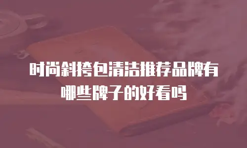 时尚斜挎包清洁推荐品牌有哪些牌子的好看吗