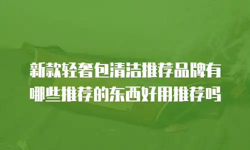 新款轻奢包清洁推荐品牌有哪些推荐的东西好用推荐吗