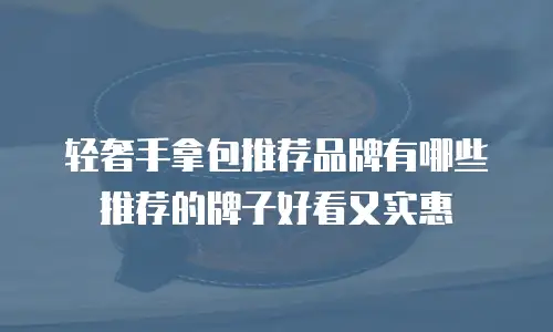 轻奢手拿包推荐品牌有哪些推荐的牌子好看又实惠