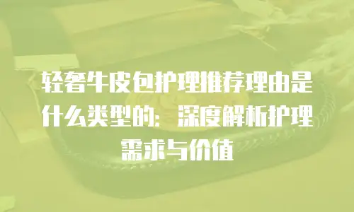 轻奢牛皮包护理推荐理由是什么类型的：深度解析护理需求与价值