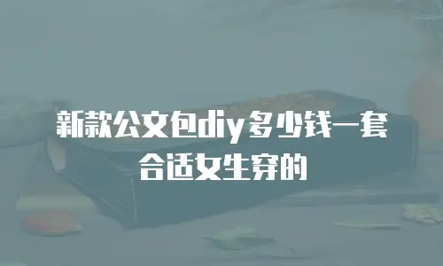 新款公文包diy多少钱一套合适女生穿的