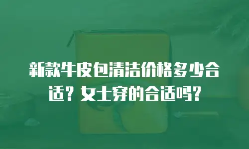新款牛皮包清洁价格多少合适？女士穿的合适吗？
