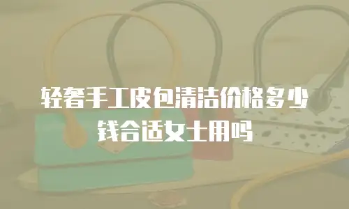 轻奢手工皮包清洁价格多少钱合适女士用吗
