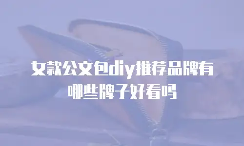 女款公文包diy推荐品牌有哪些牌子好看吗