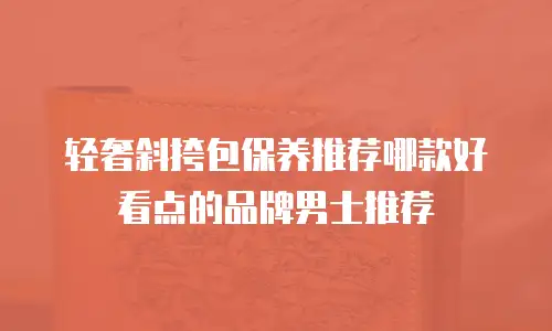 轻奢斜挎包保养推荐哪款好看点的品牌男士推荐