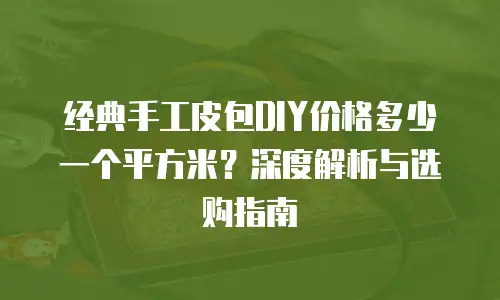 经典手工皮包DIY价格多少一个平方米？深度解析与选购指南