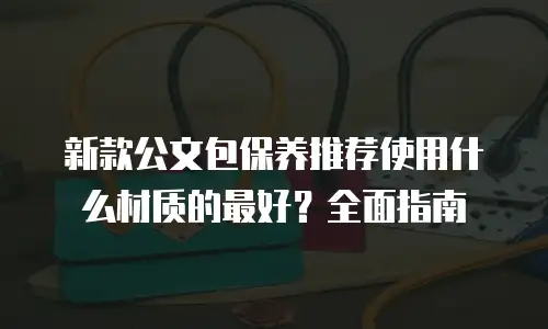 新款公文包保养推荐使用什么材质的最好？全面指南