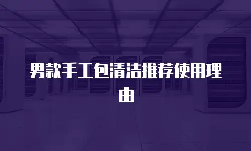 男款手工包清洁推荐使用理由