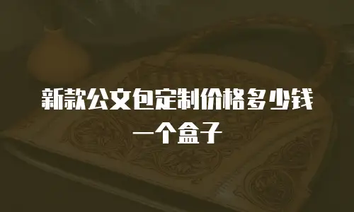 新款公文包定制价格多少钱一个盒子