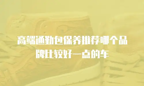 高端通勤包保养推荐哪个品牌比较好一点的车