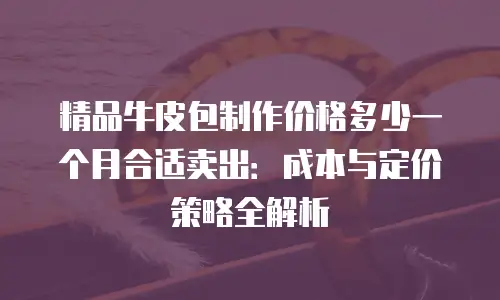 精品牛皮包制作价格多少一个月合适卖出：成本与定价策略全解析