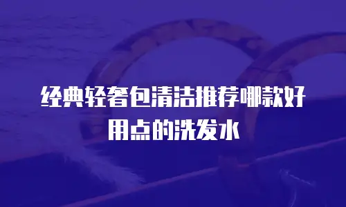 经典轻奢包清洁推荐哪款好用点的洗发水